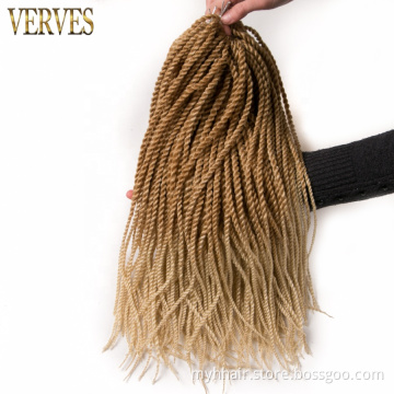 Purple Twist Ombre Crochet Braids 30 strands/pack 18 inch,small Senegalese Twist Hair Synthetic Braiding Hair extension